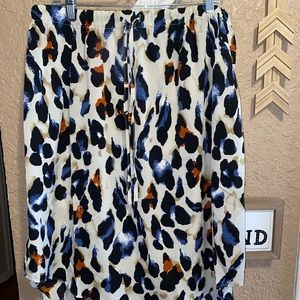 Women’s SHEiN Curve Tan Leopard Skirt Size 2XL NWOT